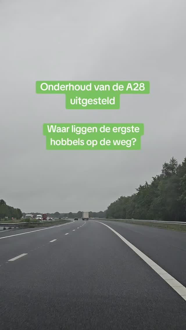 Het geld is op. Rijkswaterstaat kan geen onderhoud meer plegen aan de A28. Samen met provinciale bestuurders houden ze hun hand op bij minister Karremans (Infrastructuur en Waterstaat, VVD). #VVD #a28 #snelweg
